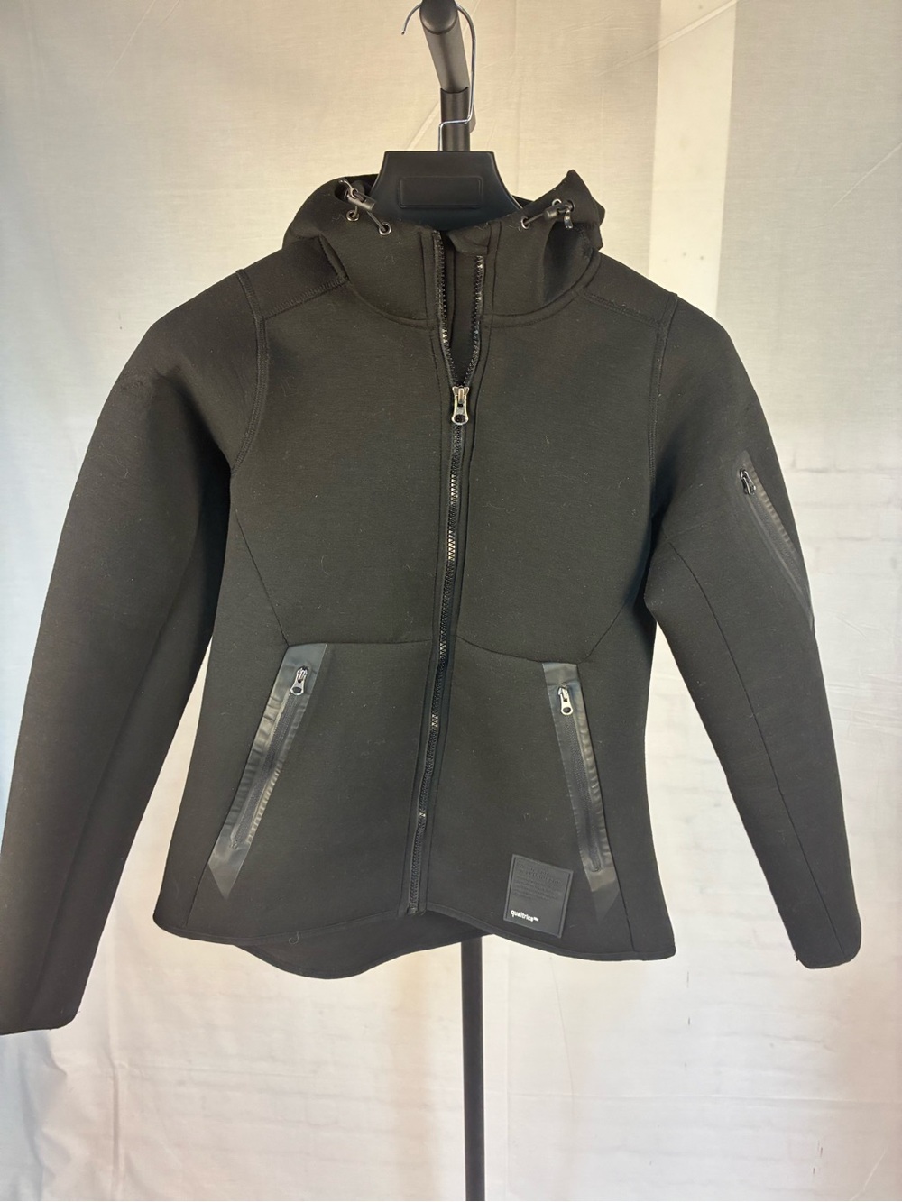 Qualtrics Soft Shell Neoprene Hooded Jacket S